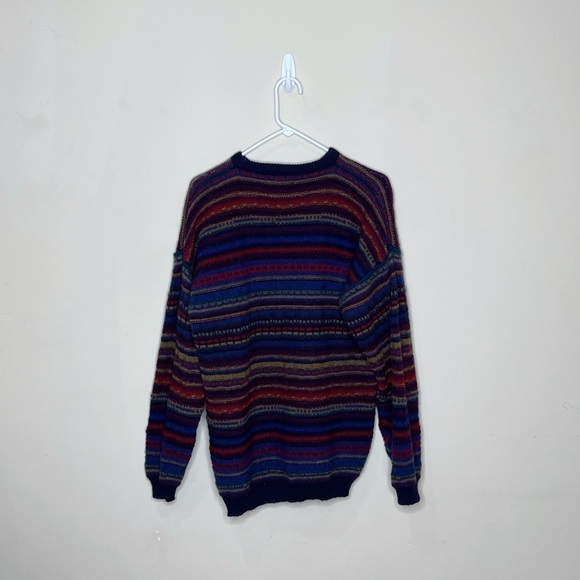 Tulchan Crewneck Sweater 90s Vintage Pure New Wool - Picture 2 of 6